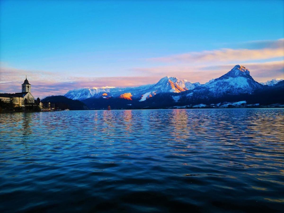 Apartment Sunset Am Wolfgangsee Strobl Bagian luar foto