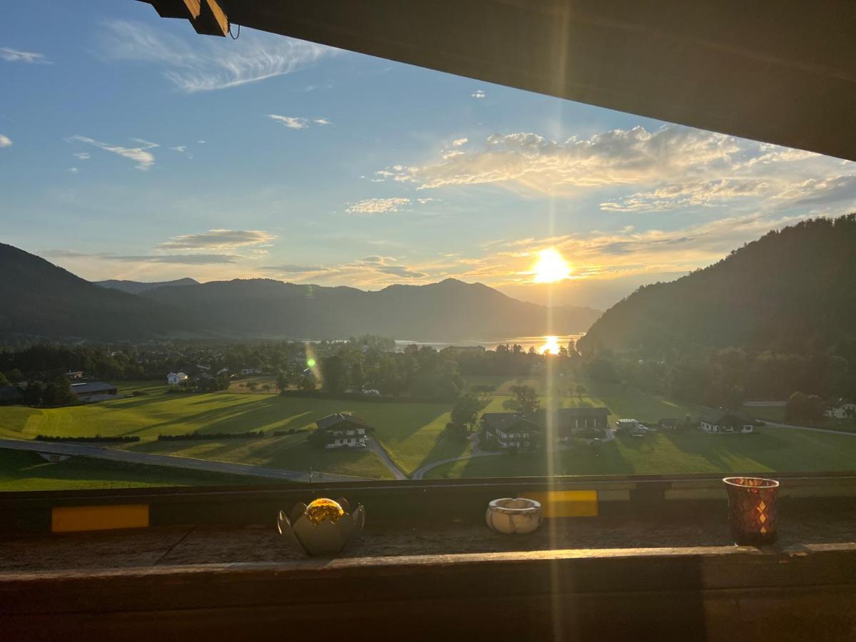 Apartment Sunset Am Wolfgangsee Strobl Bagian luar foto