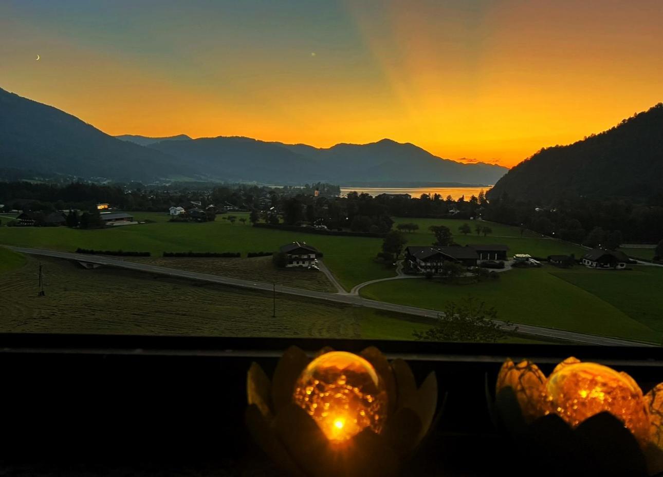 Apartment Sunset Am Wolfgangsee Strobl Bagian luar foto