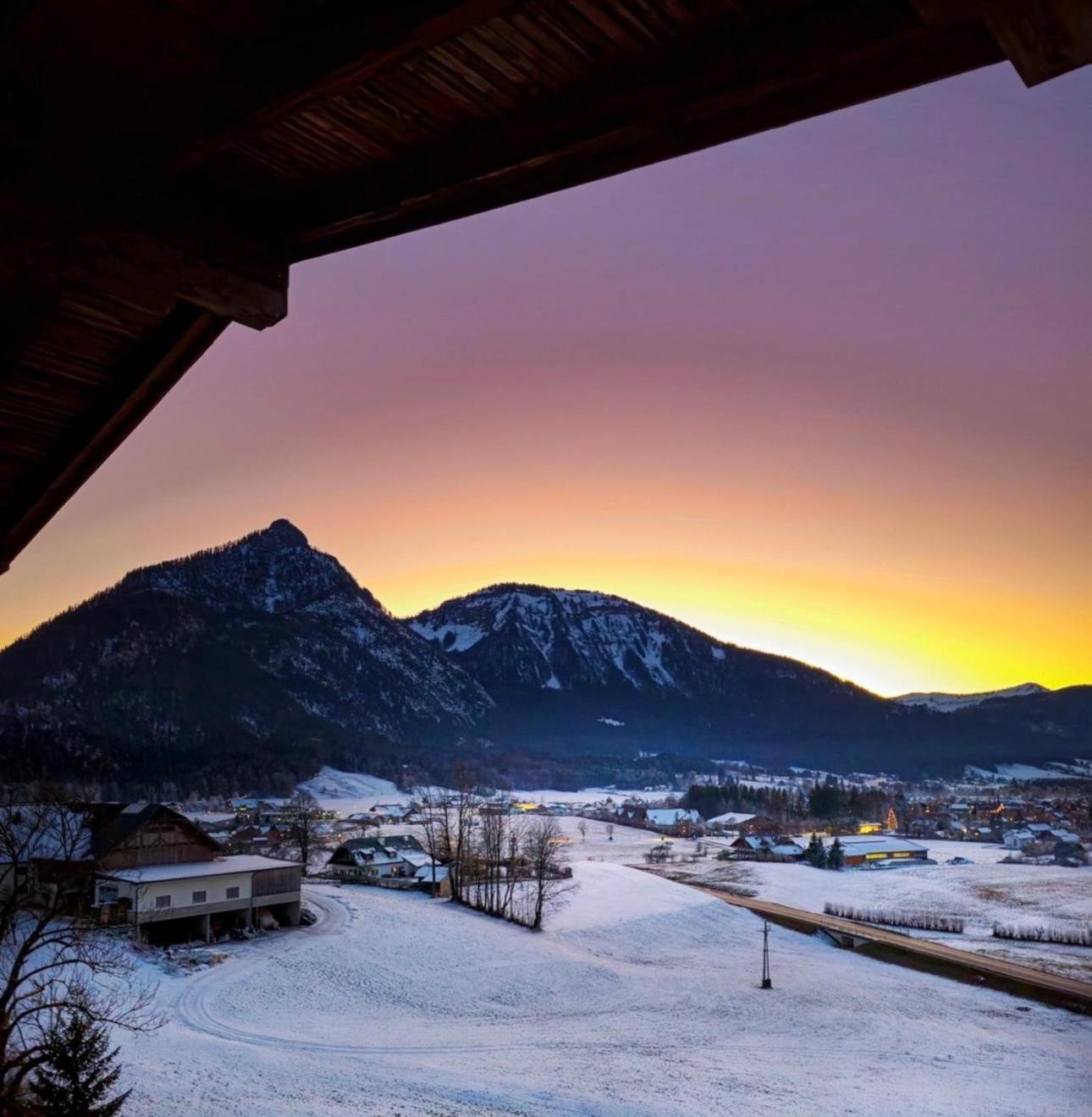 Apartment Sunset Am Wolfgangsee Strobl Bagian luar foto